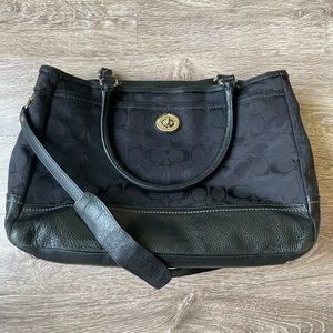 Coach Signature C Black Purse, Laptop Bag, Briefcase, Shoulder Bag